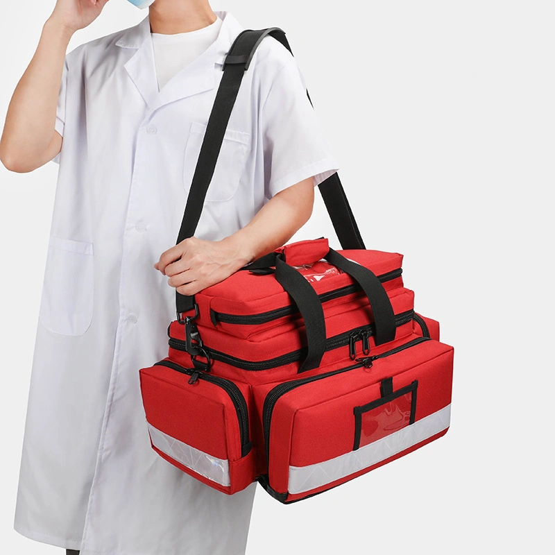 Professional Ambulance Team Special Configuration Bag Large-Capacity Medical Bag Ambulance First Aid Kit Bag