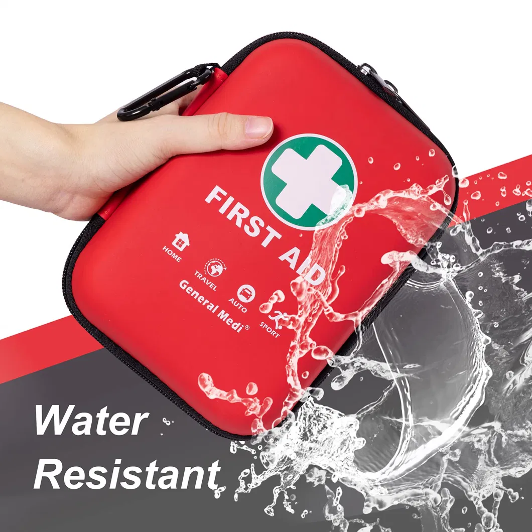 Waterproof Hard Case First Aid Red First Aid for Travel Emergency Medical Kit