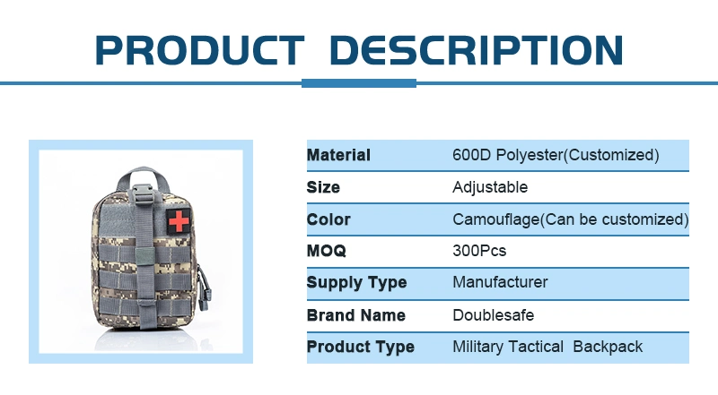 Double Safe Custom Army Outdoor Magazine Tactical Molle Medical Pouch