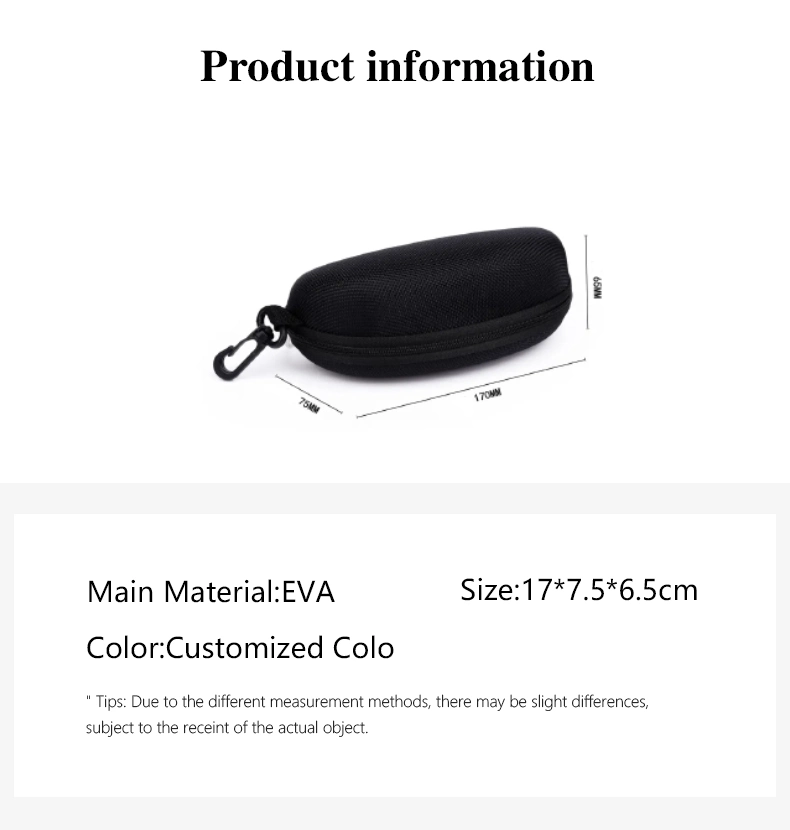 Wholesale Hot Seller Fashion Custom Glasses Case EVA Factory Price Custom Printed Folding Safety Glasses Case