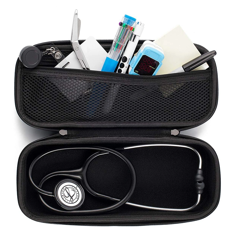 Black Protective EVA Medical Carry Case Bag Handbags (FRT2-603)