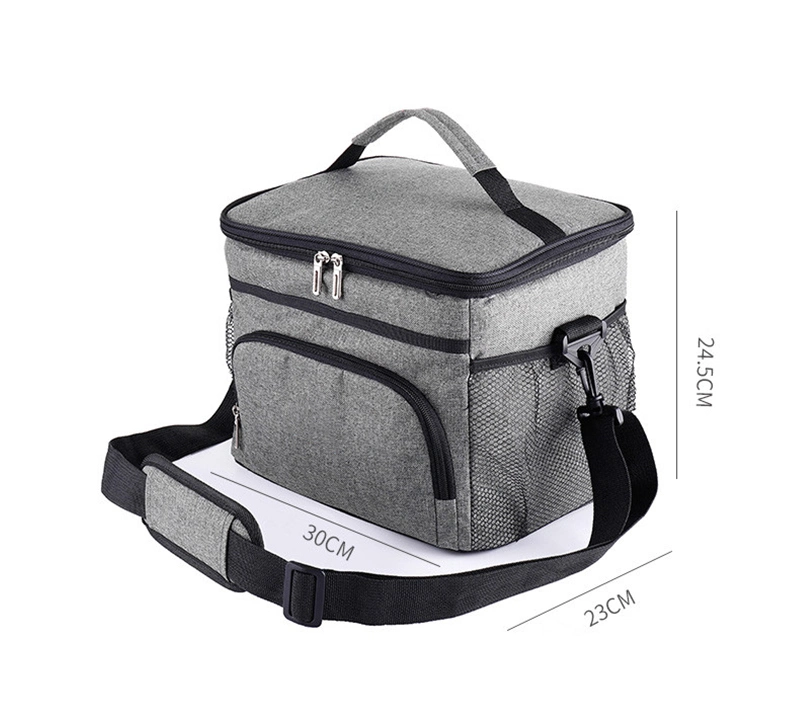 Multi-Compartment Large Insulated Lunch Bag Food Delivery Thermal Cooler Bag