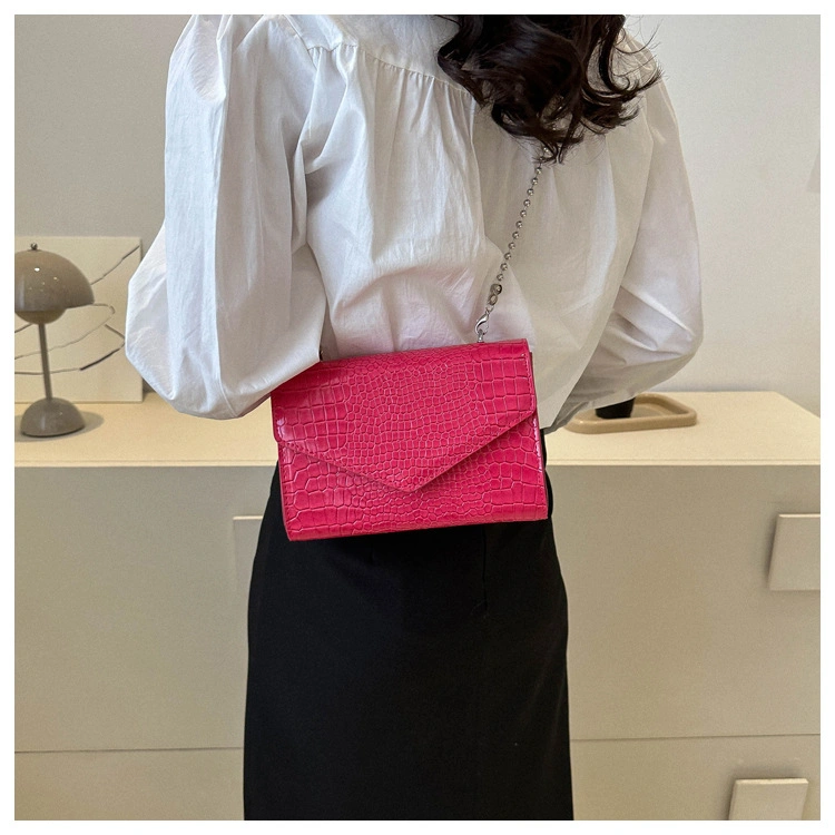 Fashion Designer Ladies Handbags Crocodile Patterns Lady Shoulder Crossbody Bags Woman Chain Clutch Bag