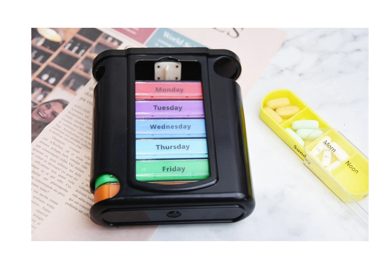 Hot Sale Portable Medicine Pill Box 28 Grids Weekly Pill Case Storage Box Travel Medicine Box Holder Tablet Organizer