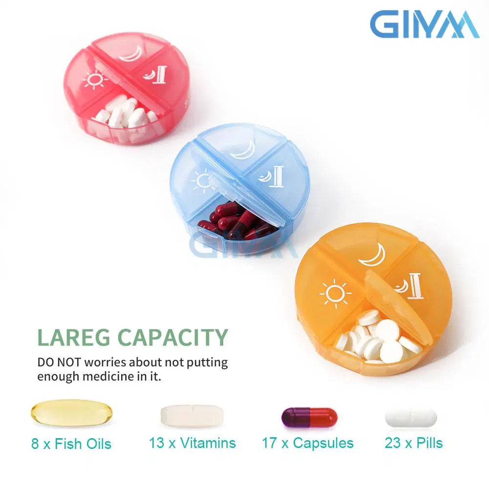 Weekly Pill Organizer 4 Times a Day, Large Pill Box 7 Day, Daily Pill Case with 28 Extra Large Compartments, Portable Travel Pill Container, Big Medicine Organi