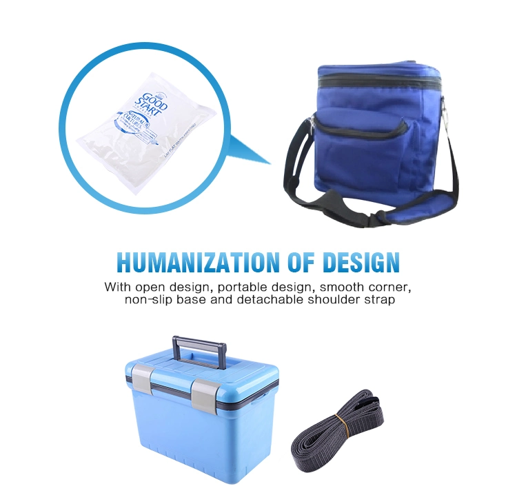 6L 12L 7L Vaccine Transportation Ice Pack Cooler Box for Medicine Storage