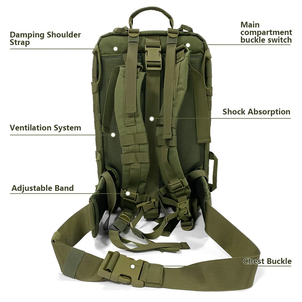 2 in 1 Tactical Outdoor Emergency Backpack Medical Supplies Bag for Hiking Trekking Hunting Camping First Aid