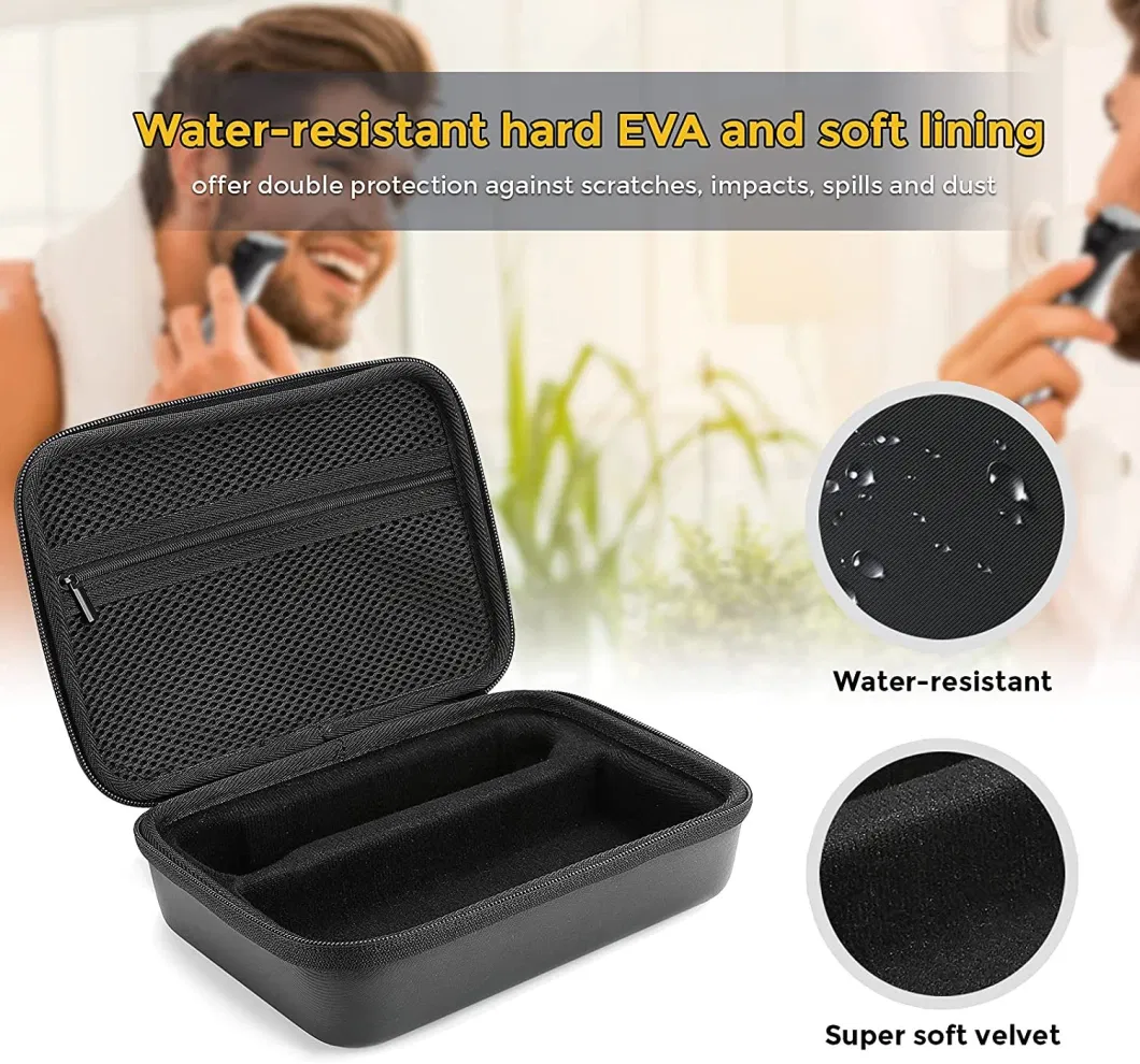 Portable Travel Shockproof Hard Shell EVA Storage Shaver Case or Tool Case with Oxford Material