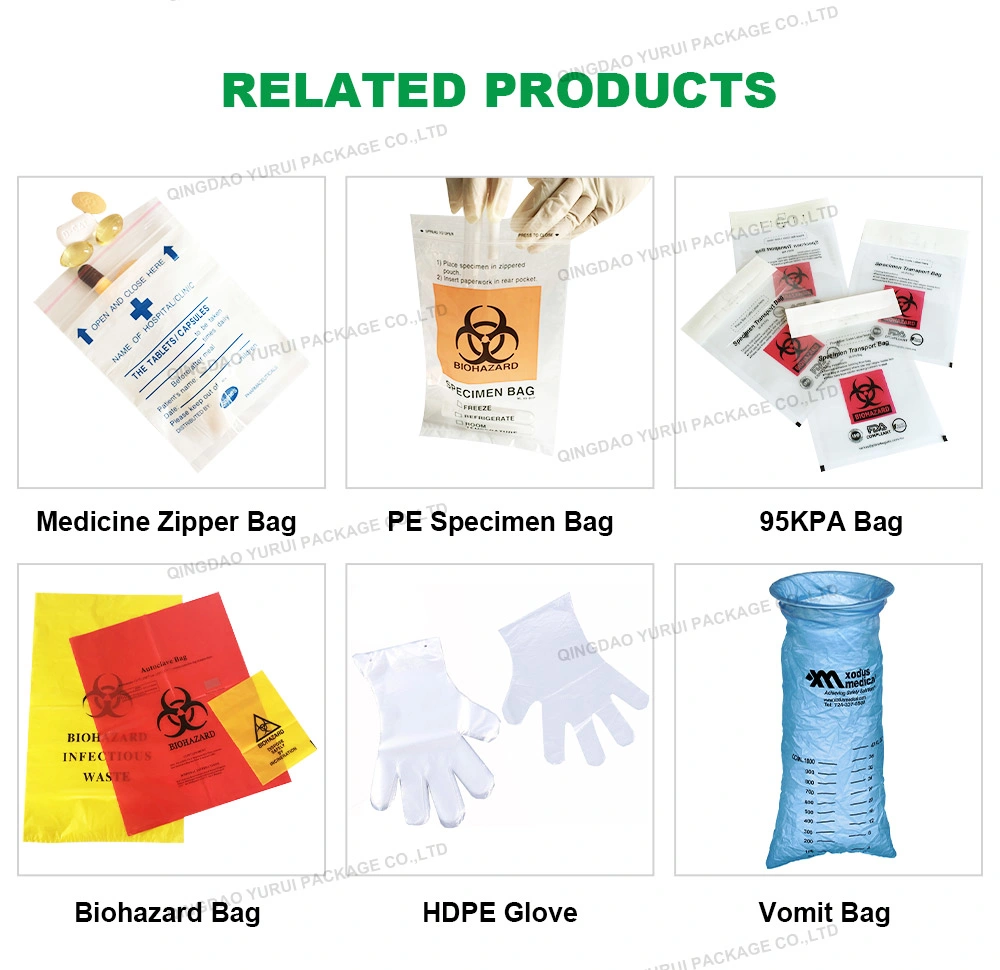 Plastic PE Medical Dispensing Pill Envelope Bag