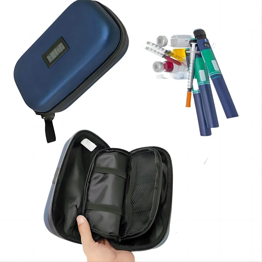 Insulin Pen Storage Cooling Bag with Temperature Display Diabetes Travel Cooler Bag