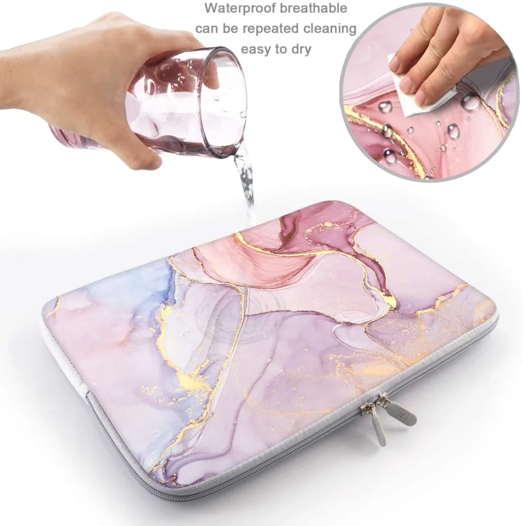 Waterproof Pink Color Tablet Laptop Sleeve Bag Computer Notebook Case