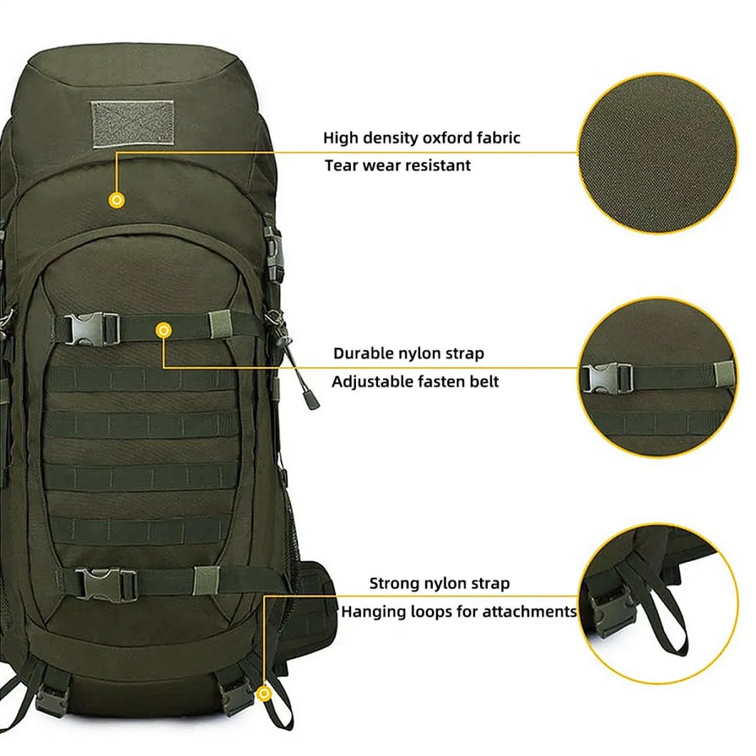 Tj-Outdoors Wholesale Multiple Color Selection Custom Logo Oemnylon Pack Hiking Camping Traveling Emergency Medical Supplies Bag Highland Tactical Backpack