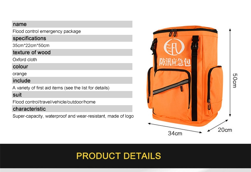 Governmental Institutions EMS Stockpile Trauma Kit Bag Medical First Aid Kit Survival Rescue Backpack Kit Thermal Blanket for Outdoor