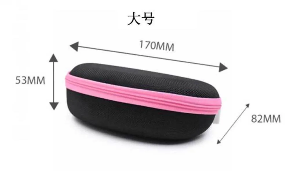 Wholesale Custom Logo Zipper Bag Large Space Color Sunglasses Case EVA Glasses Cases