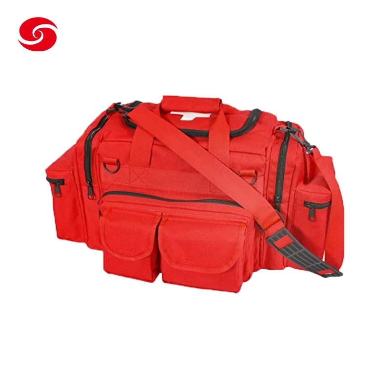 Customized Waterproof Large Red Medical Bag Emergency Tactical Medical First Aid Bag