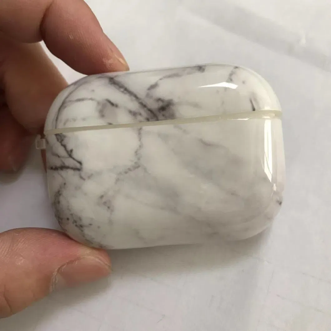 Marble Case Fashion Cover Silicone Bluetooth Earphone Case for Airpods PRO