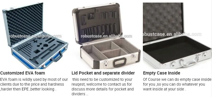 Durable Aluminum Tool Case with Hard EVA Foam Insert for Drilling Equipment