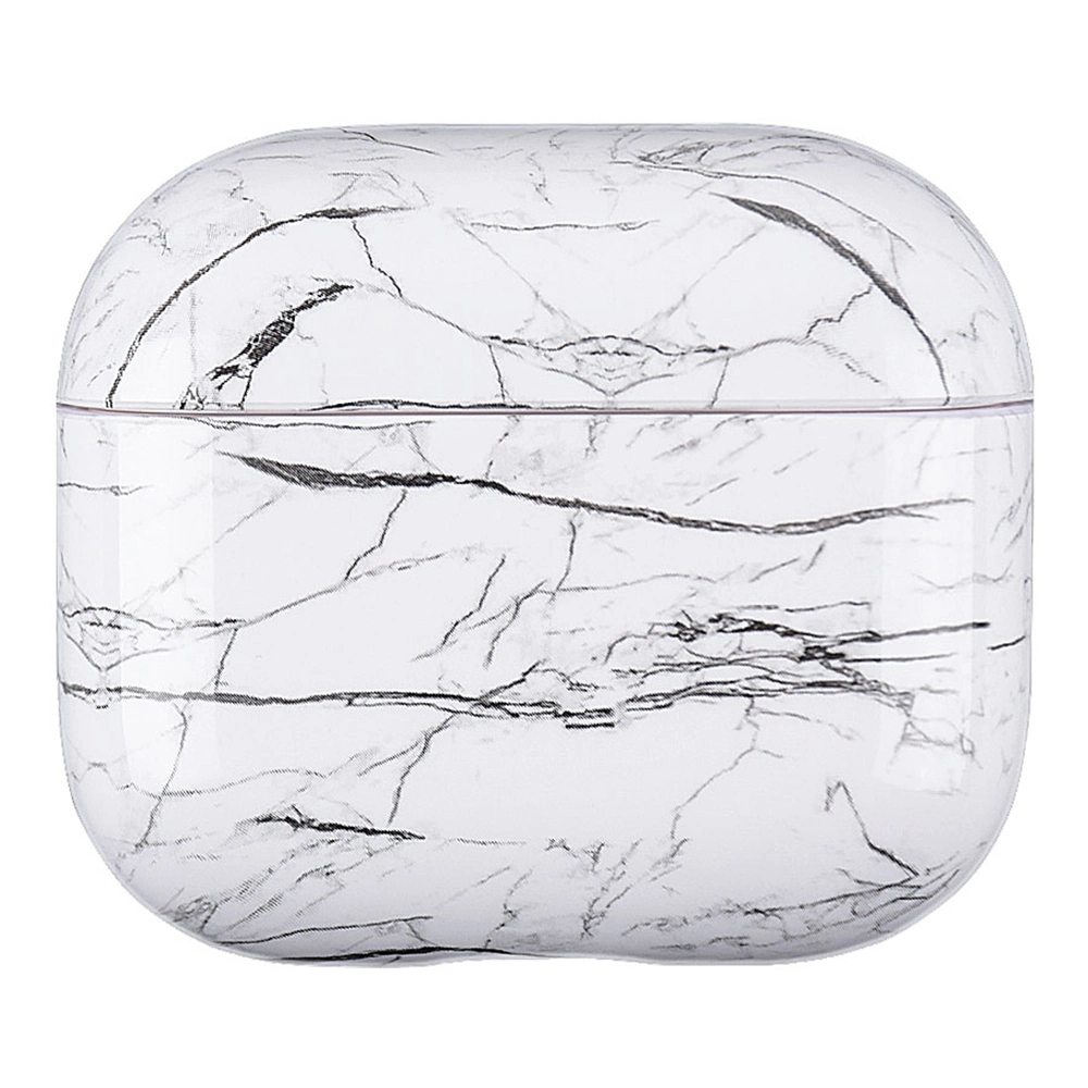 Marble Pattern Dust-Proof Hard PC Earphone Charging Box Protective Case Anti-Fall Cover Case for Apple Air Pods 3 - S08