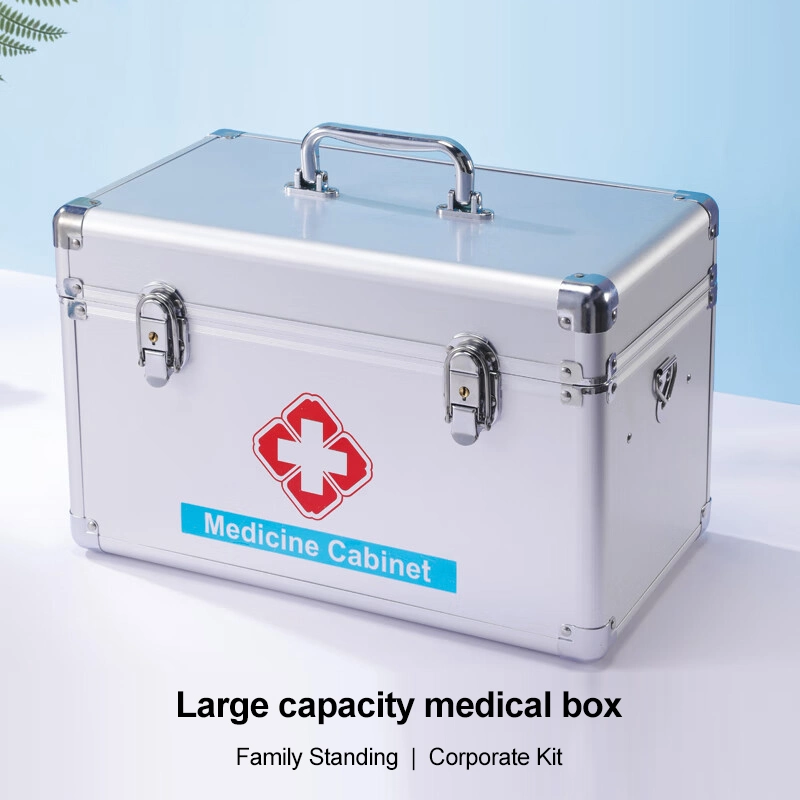 High Quality First Aid Trauma Tactical Lightweight Tool Box Medical Kits Aluminium Alloy for Fireman Relief EVA Raincoat Aid Kit Bag