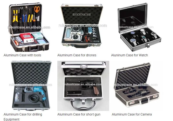 Durable Aluminum Tool Case with Hard EVA Foam Insert for Drilling Equipment