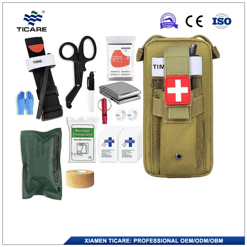 Black Pouch Individual Portable First-Aid Kit Medical EMT EMS Tactical Trauma Bag