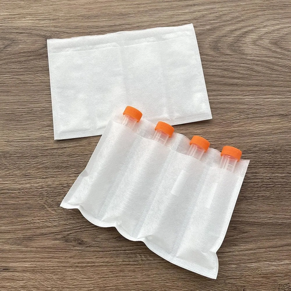 6 Bay Sleeve Biological Medical Specimen Ppackaging Pouches Laboratory Sample Tube Absorbent Genuine 95 Kpa Transport Bags