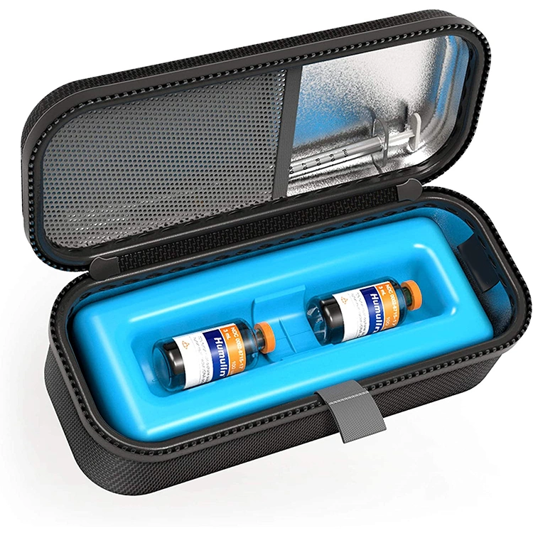 2022 New Medical EVA Insulin Vial Cooling Carrying Case for Diabetics, Insulin Case with HDPE Foam