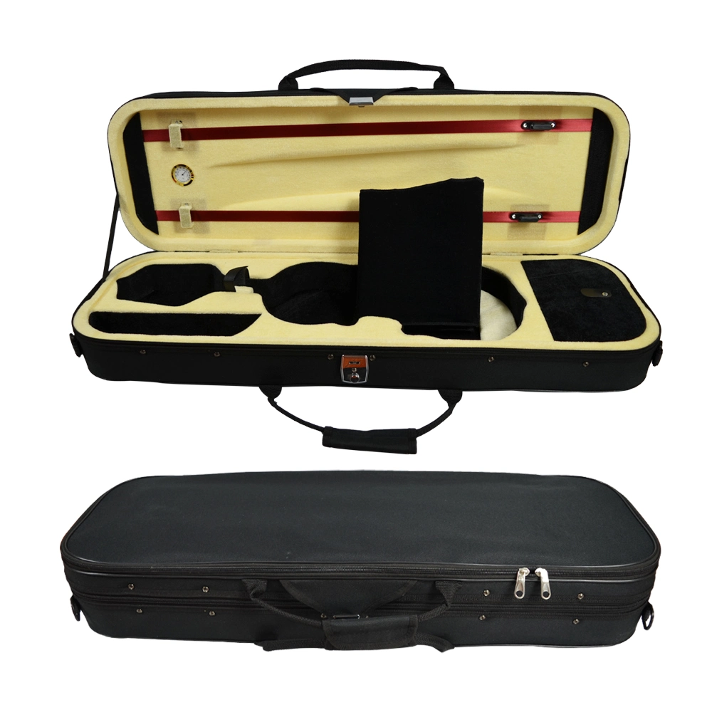 Custom Design Deluxe Oblong Shape Colourful Violin Hard Case for Sale