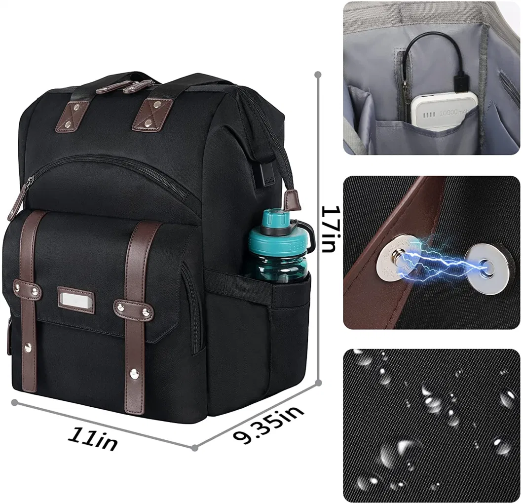 Travel Laptop Backpack with Anti-Theft Pocket and USB Charging Port