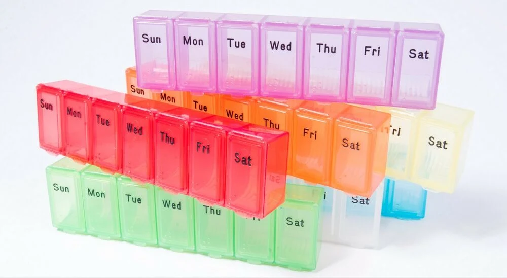 Medicine Container Am Pm Weekly 7 Days Pill Box Organizer