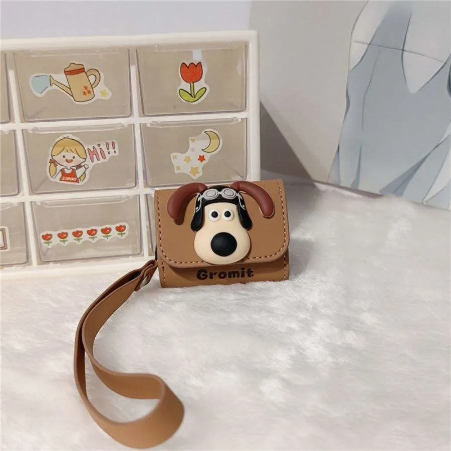 2024 Cute Cartoon Little Puppy Leather Case for Airpods 2 3 Generation Cover for Airpods PRO Earphone Protective Air Pods Shell