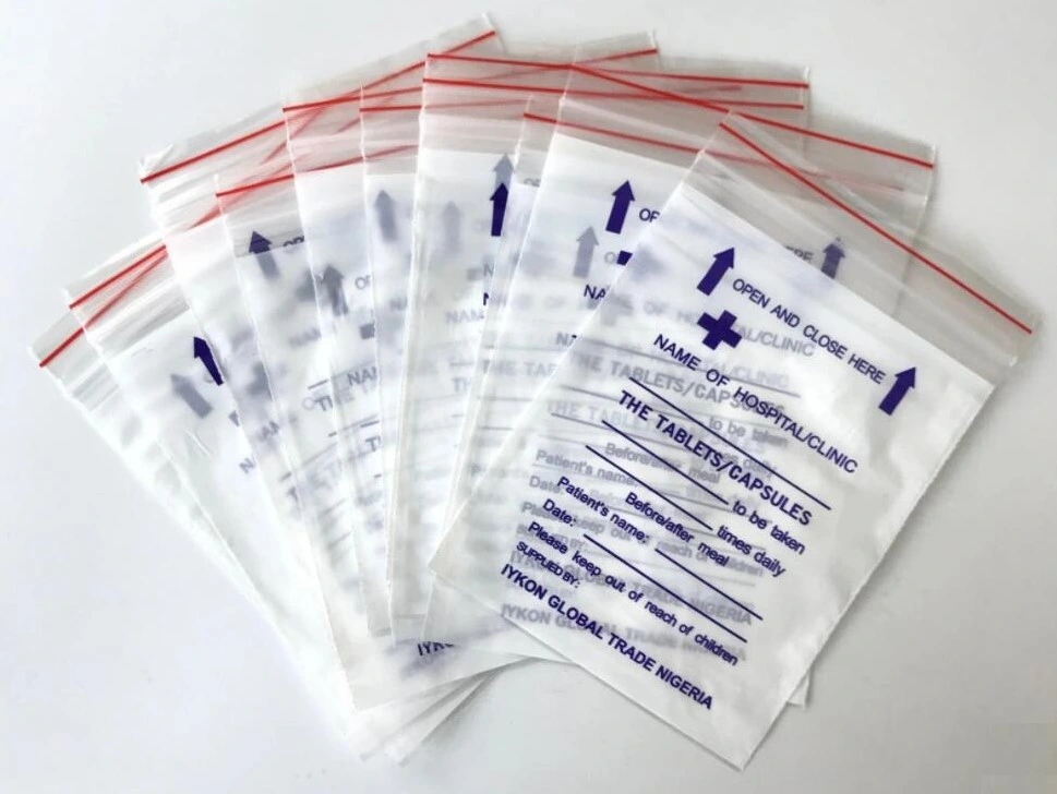 Wholesale Medical/Medicine Ziplock Bag/Small Plastic Bag for Drug