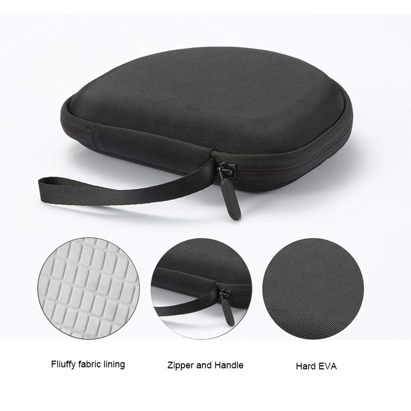 Portable Black EVA Headphone Case