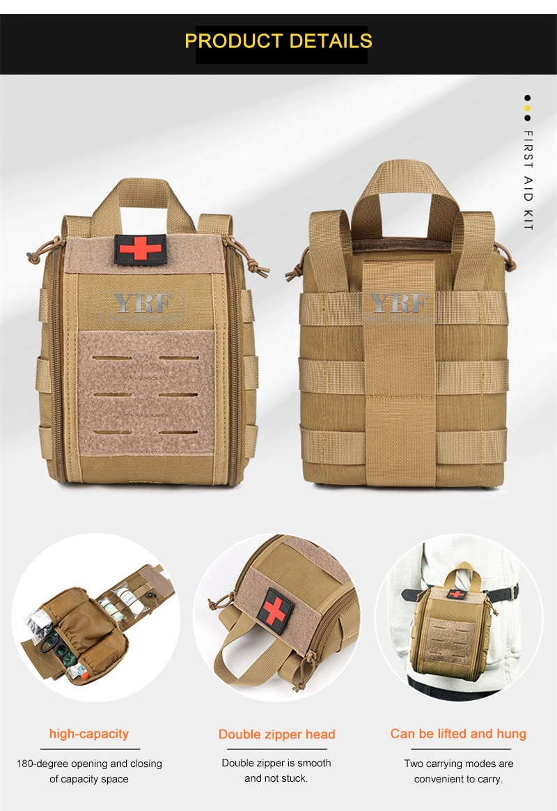 Factory Stock Government Agencies EVA First Aid Kit Outdoor Rescue Medical Supplies Backpack Nylon 36 Hours Survival Emergency Kit