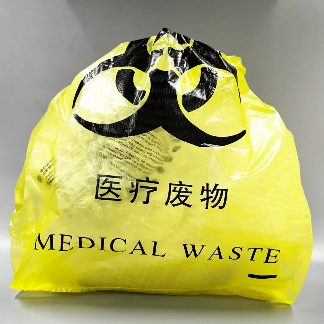 Siny Custom Size Plastic Disposable Medical Waste Bags Biohazard Bag Garbage Bags