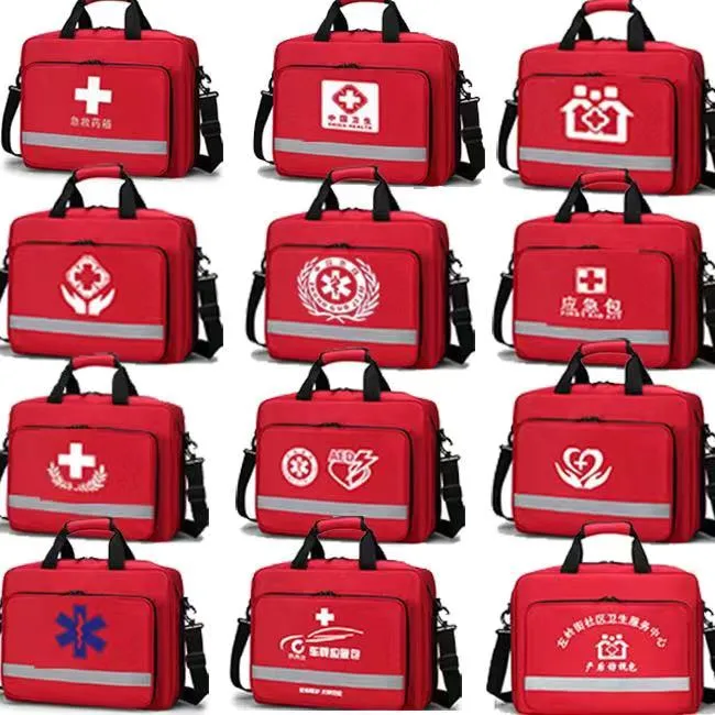 Emergency Medical Kit Multifunction Compartment Large Enough for First Aid Kit Urgent Rescue Doctor Bag Emergency Kit Bag (FE999)