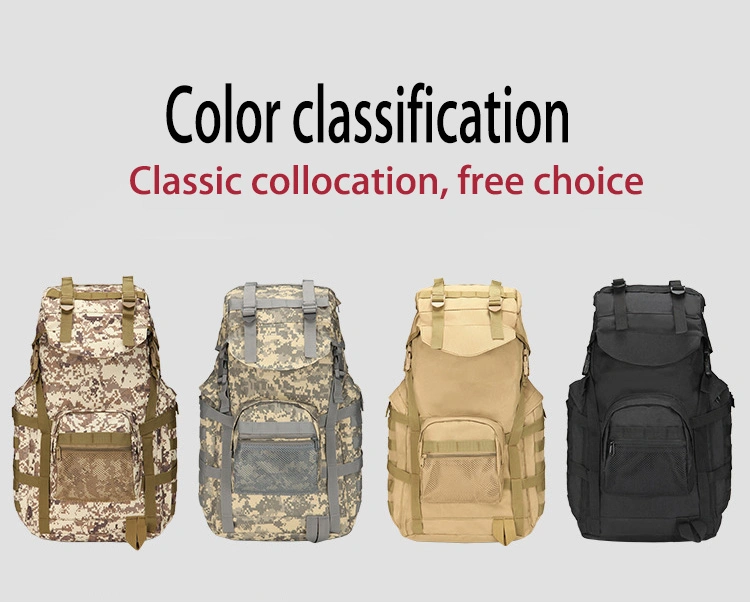 Custom Black 1000d Oxford Light Camo Traveling Tactical Medical Backpack Bag