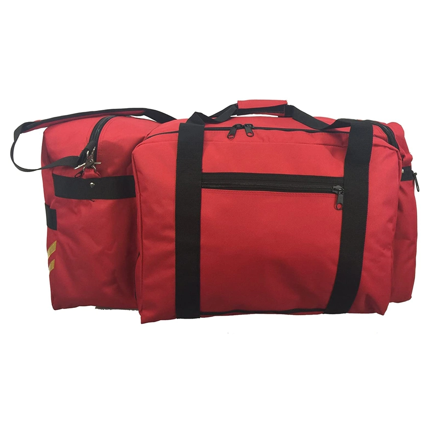 Firefighter Gear Bag Heavy Duty Fireman Equipment Bag Red Emergency Paramedic EMT Bag