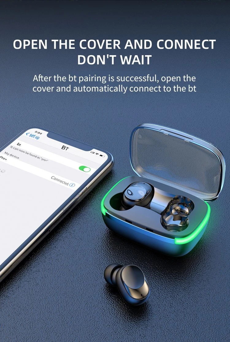 Bluetooth Earphone Tws Earbuds with Charging Case Wireless Earphone