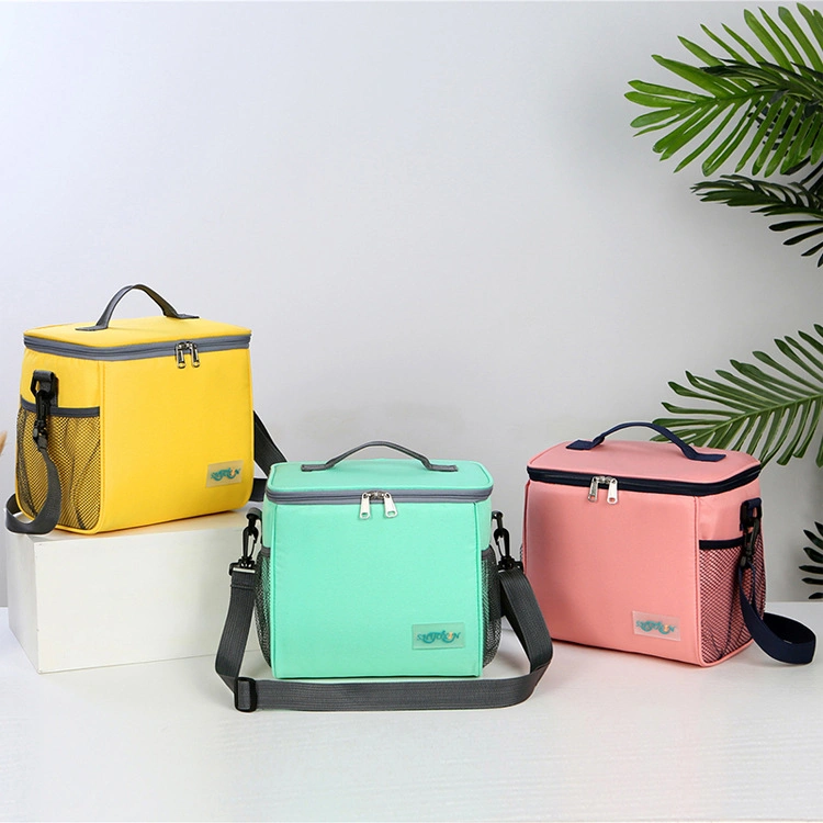 High Quality Portable Wholesale Insulated Dual Compartment Lunch Cooler Bag