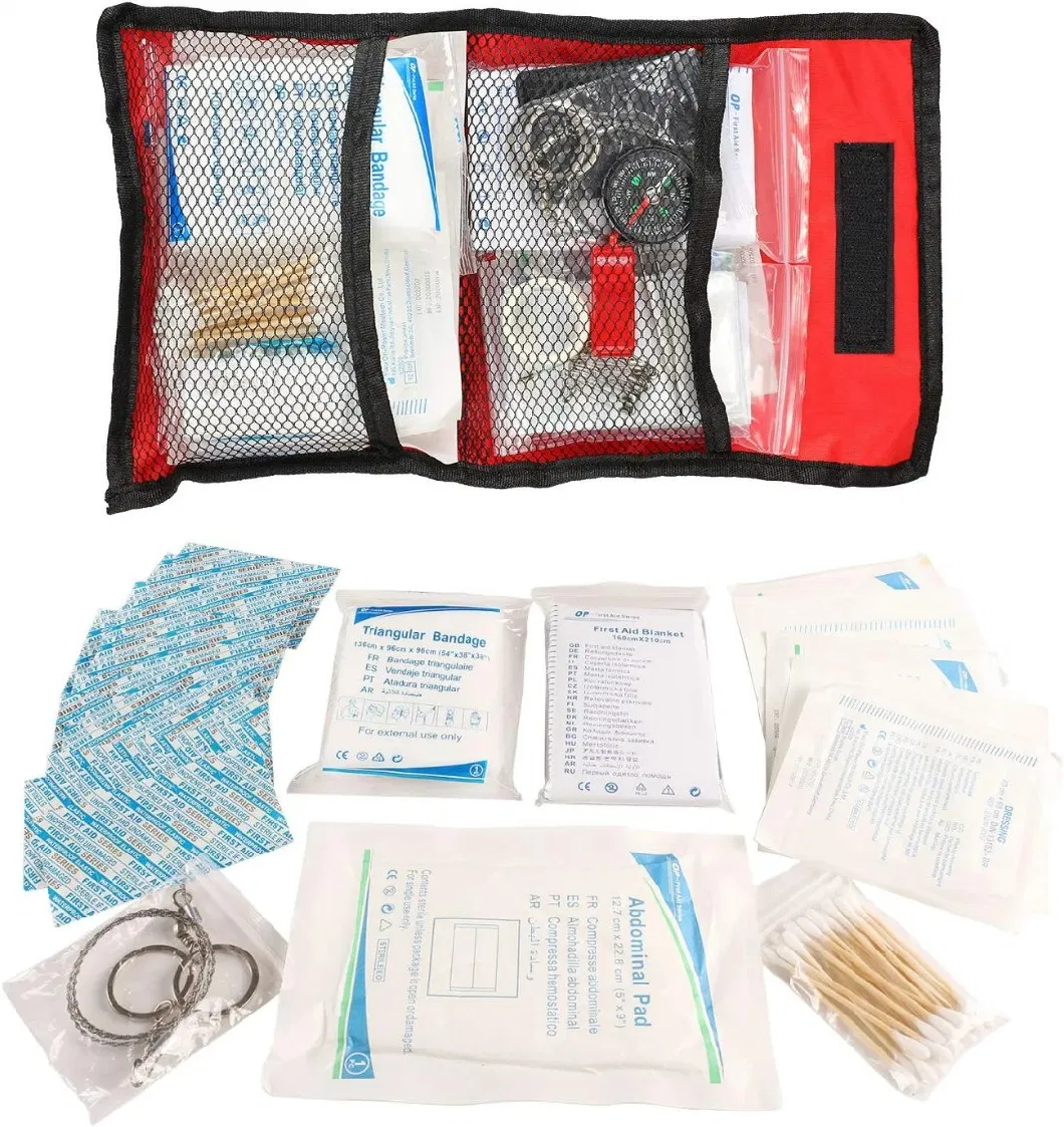 Custom Logo Waterproof Small First Aid Kit Medical Bag with Equipment for Travel Boating Vehicle Sports