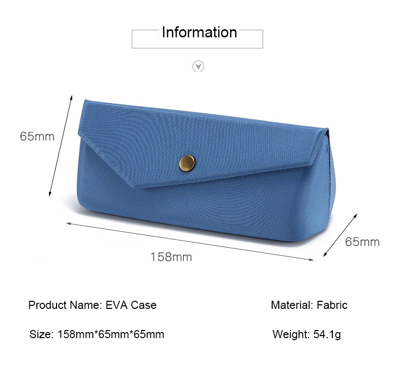 2023 New Arrival Unique Design EVA Crush Proof Hard Custom Packaging Storage Spectacle Fashion Jewelry Sunglasses Sun Glasses Case with Button