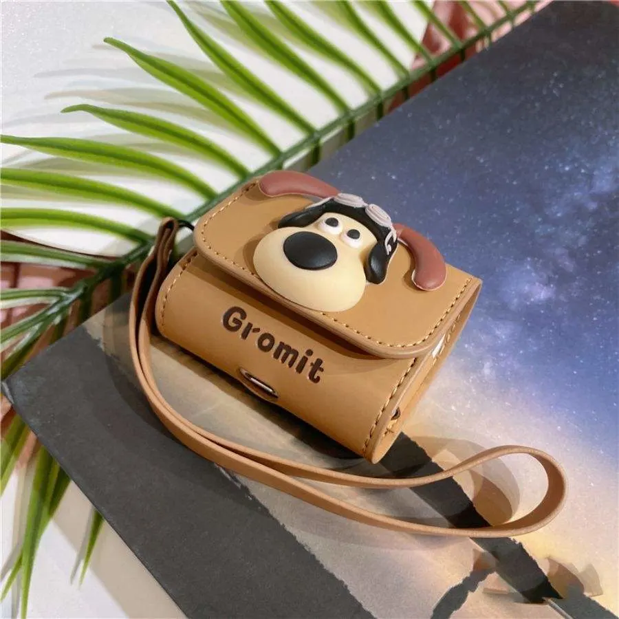 2024 Cute Cartoon Little Puppy Leather Case for Airpods 2 3 Generation Cover for Airpods PRO Earphone Protective Air Pods Shell