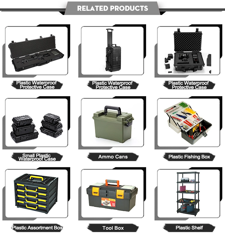 Hard Plastic Waterproof Computer Tool Case with Foam