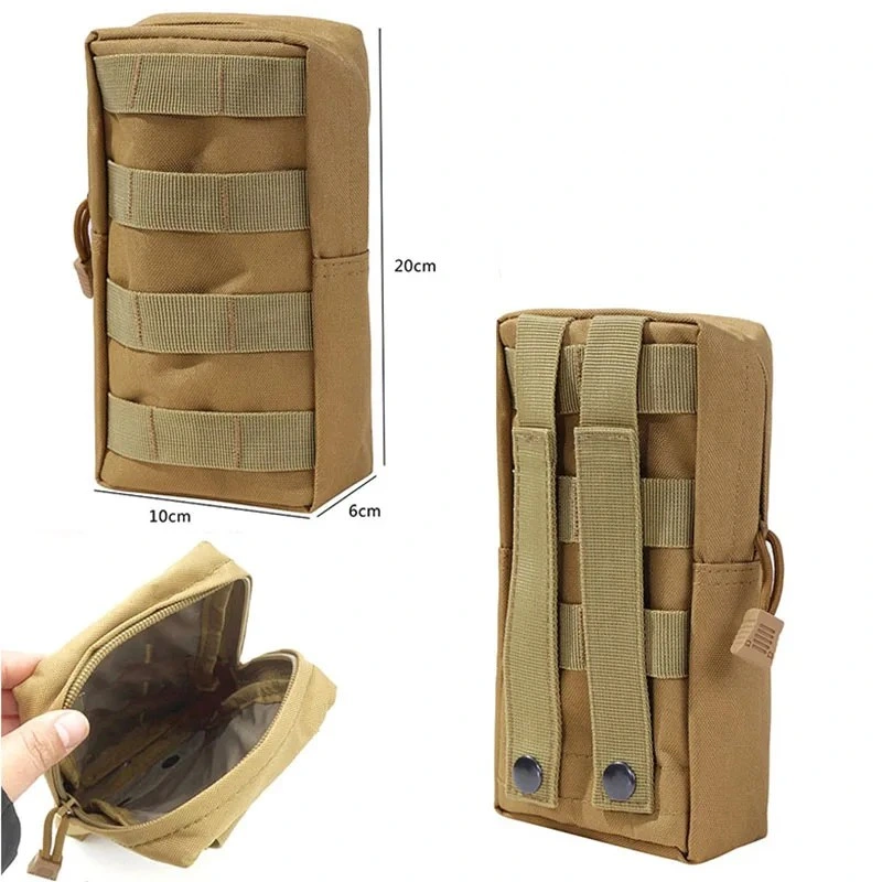 Military Tactical Pouch Molle Utility EDC Waist Medical First Aid Bag Belt Pouch Outdoor Sports Hunting Bag