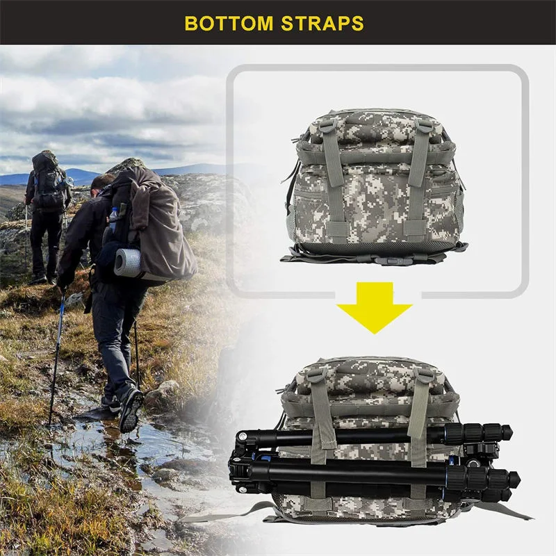 Earthquake Disaster Practical Camouflage Militia Backpack Comfort Durability Emergency Medical Services Reliable Lightweight Backpacks Breathable Support System