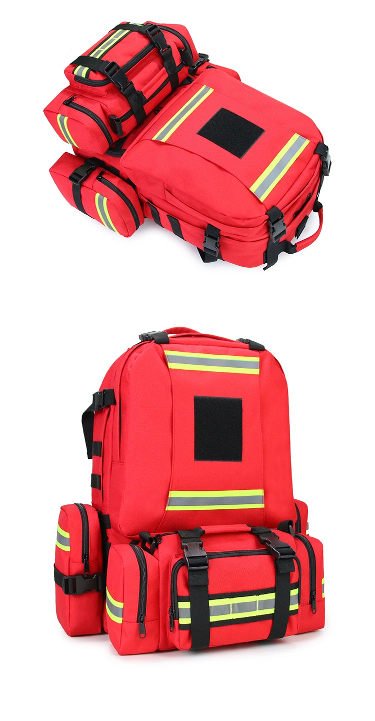 Tactical Medical Backpack Customize Red Camping Hiking Survival Kit Backpack Emergency