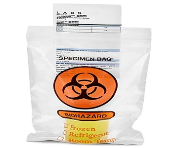 Professional Self Adhesive Medical Bio Hazard Bags Specimen Transport Bag for Lab Hospital