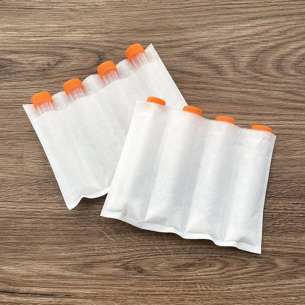 6 Bay Sleeve Biological Medical Specimen Ppackaging Pouches Laboratory Sample Tube Absorbent Genuine 95 Kpa Transport Bags