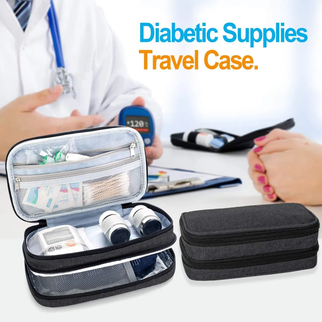 Portable Waterproof Medical Ice Pack Insulated Cooler Bag Case Medical Diabetic Insulin Cooler Travel Supplies Bag